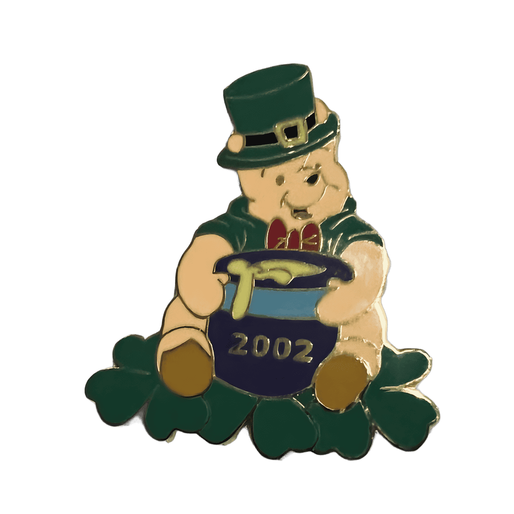 Leprechaun Pooh- St Patrick’s Day 2002 Disney pin