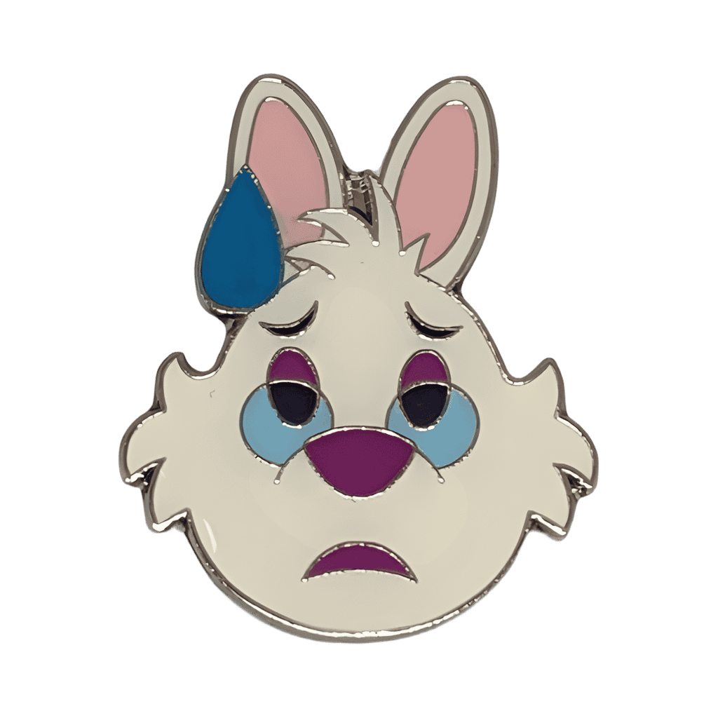 White Rabbit Worried Disney pin