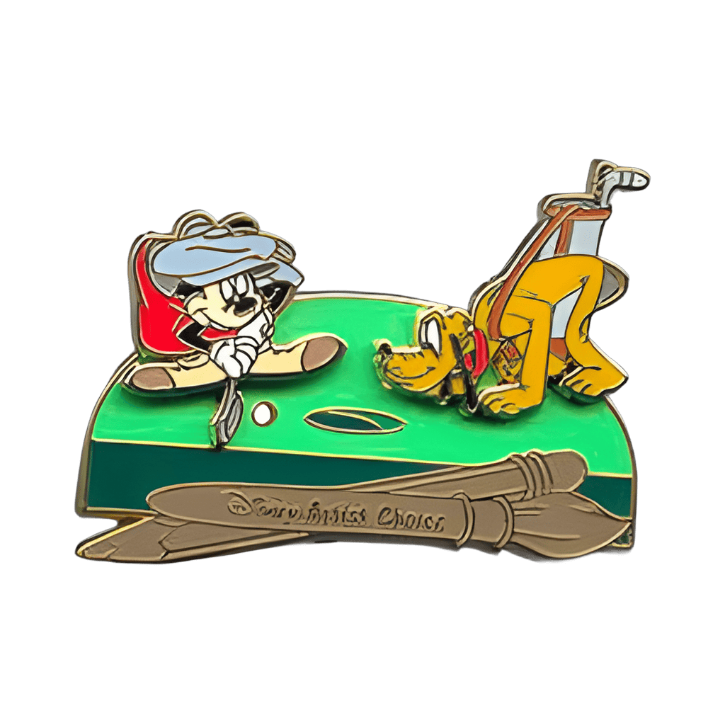 Mickey and Pluto golfing Disney pin
