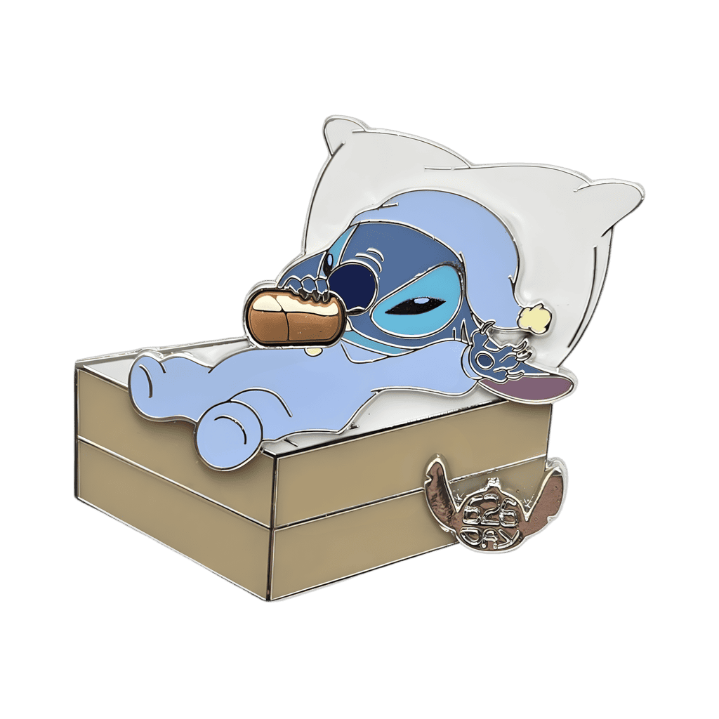 Stitch Drinking Coffee from Baby Bottle Disney pin