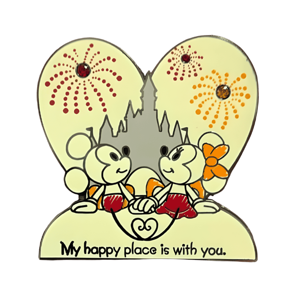 Mickey and Minnie "My Happy Place is with You" Disney pin