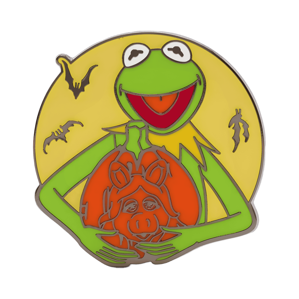 Kermit with Miss Piggy Pumpkin Disney pin