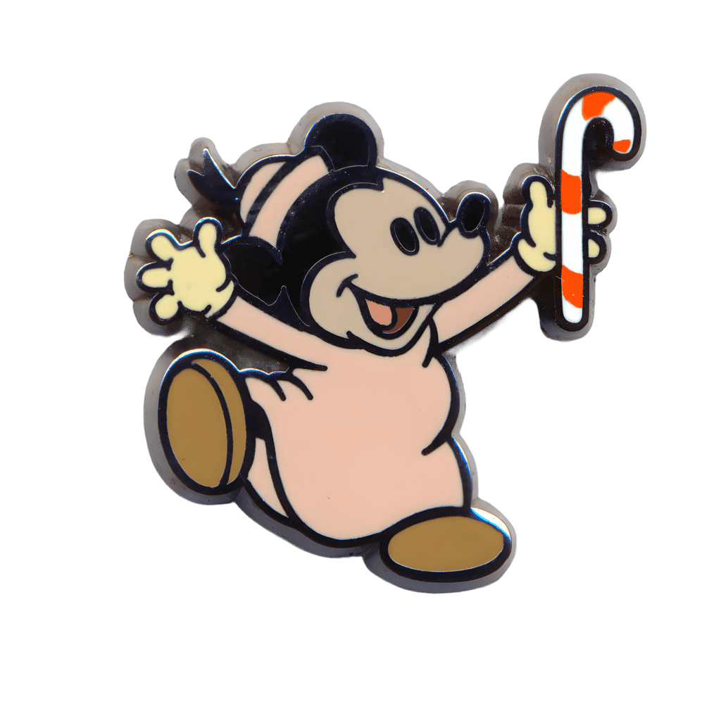 Set #1 - Orphan Mouse holding a Candy Cane Disney pin
