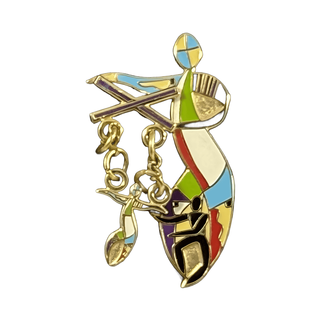 Colorful puppet Disney pin