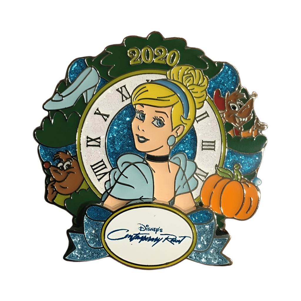 Contemporary Resort - Cinderella Wreath Disney pin