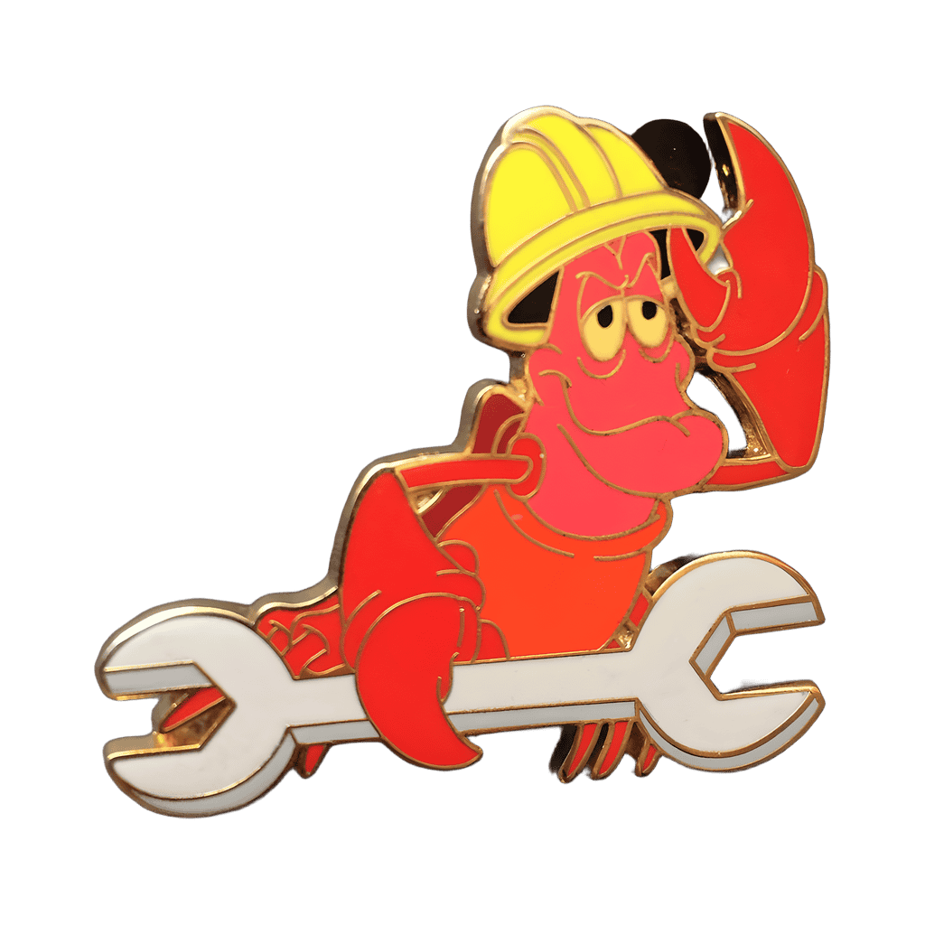 Construction Sebastian Disney pin