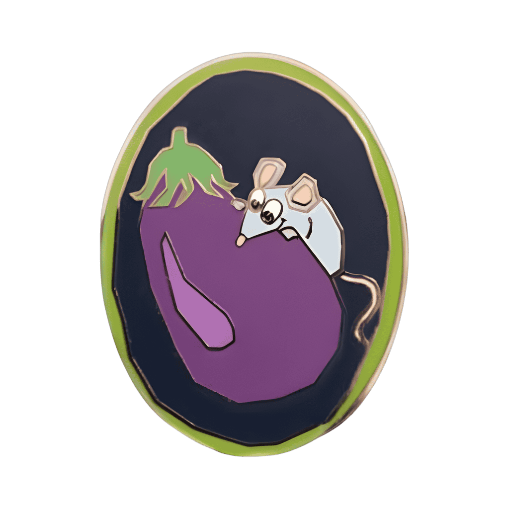 Remy with Eggplant Disney pin