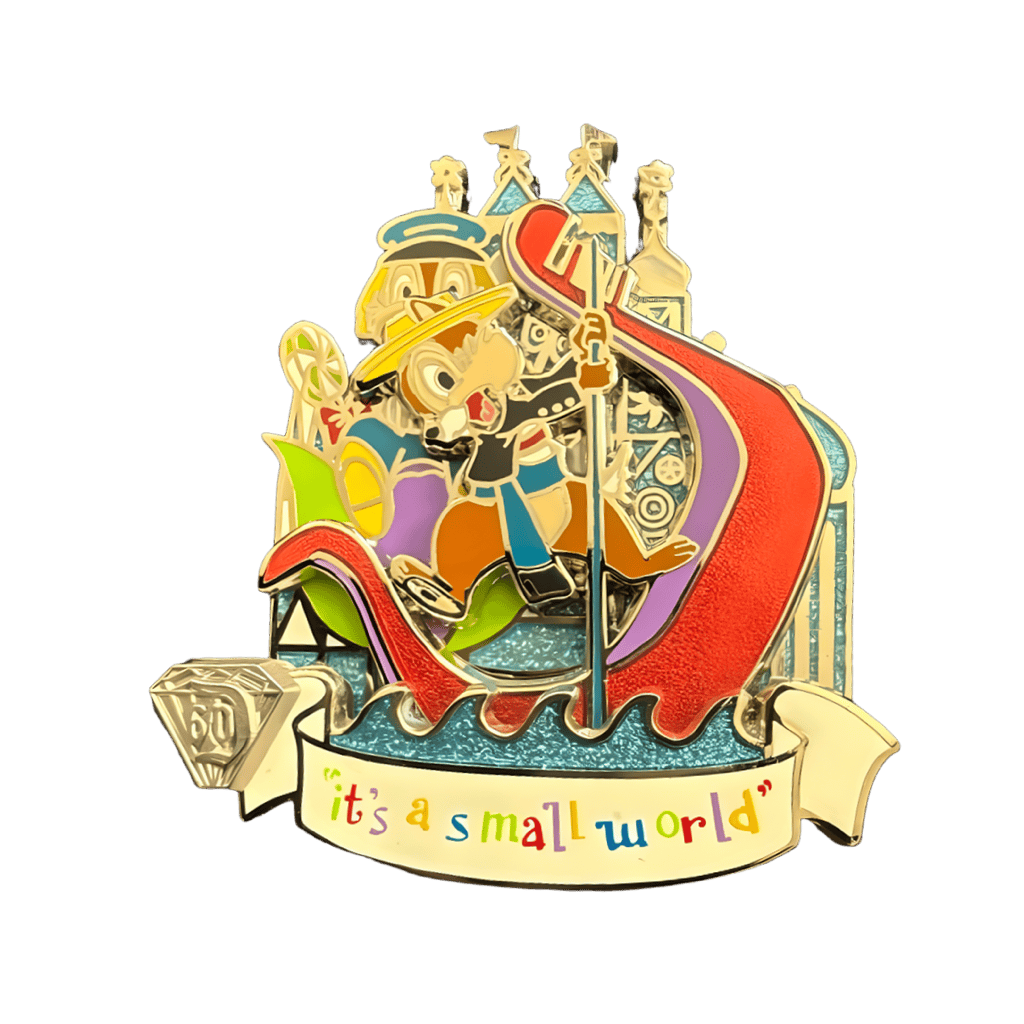 it's a small world - Chip and Dale on Gondola Disney pin
