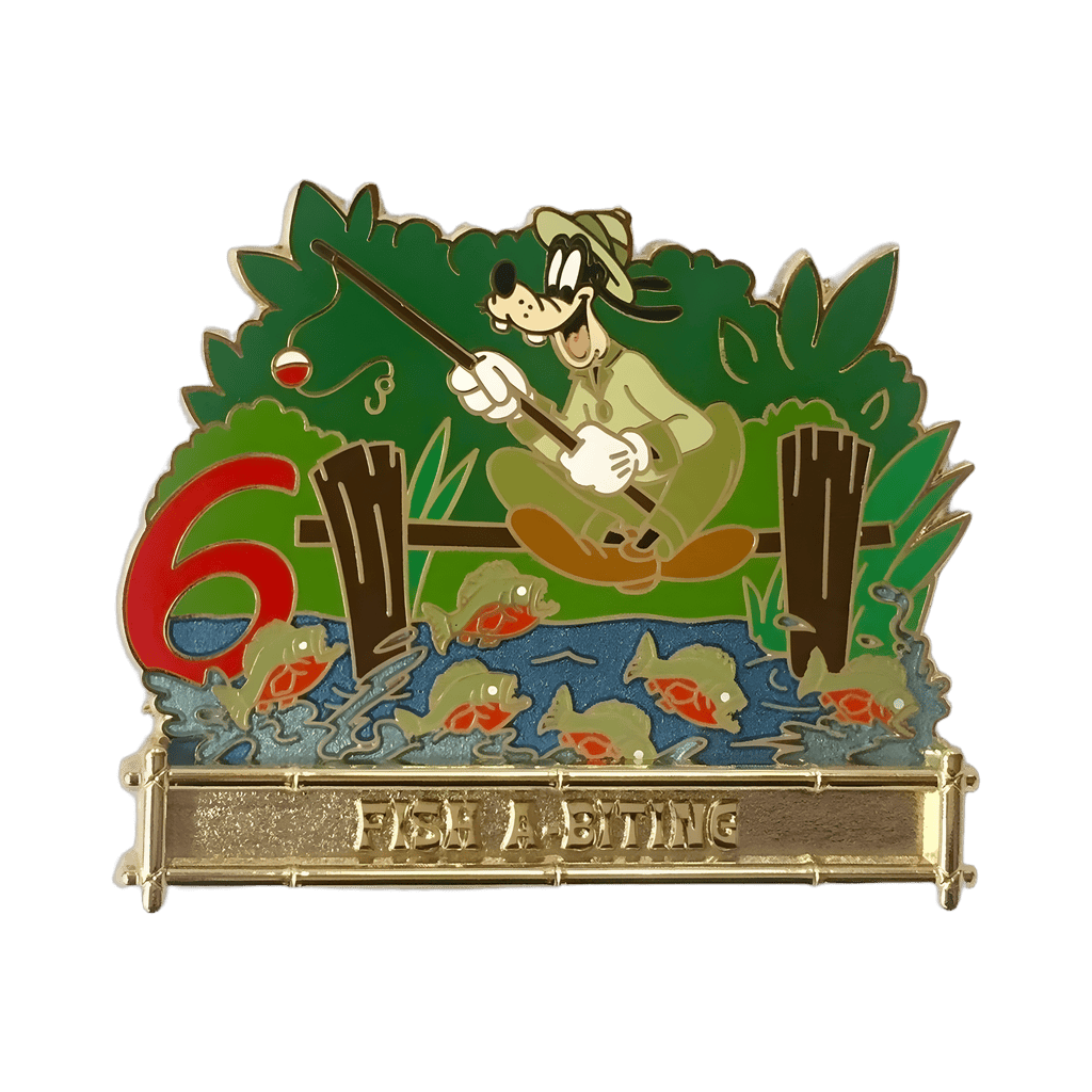 6 Fish-A-Biting Disney pin