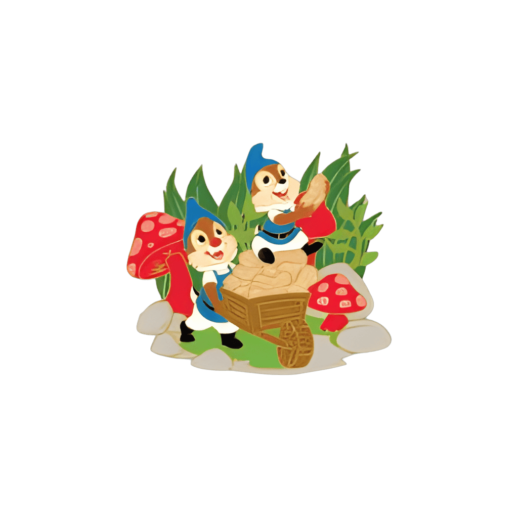 Chip & Dale Gnome Disney pin