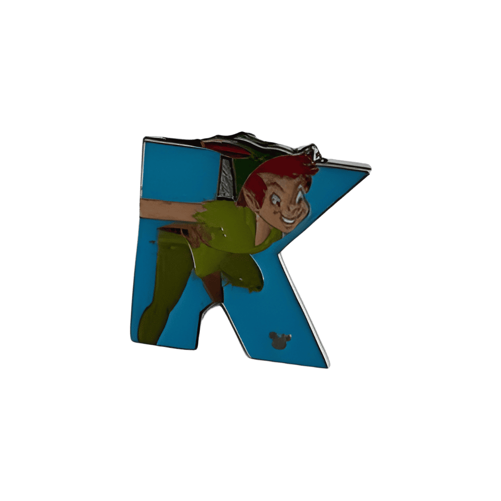 Hong Kong Letters Hidden Mickey Set - Peter Pan (Blue K) Disney pin