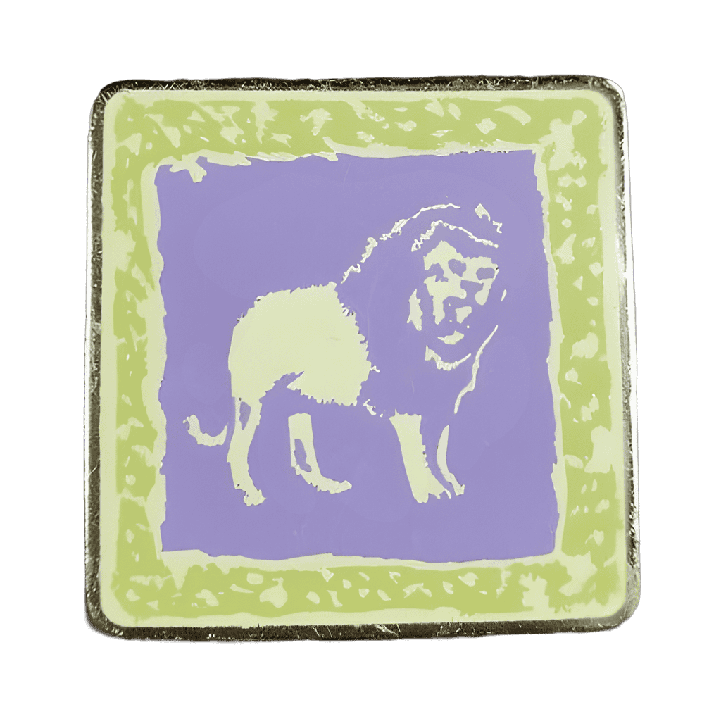 Purple and Green Lion Disney pin
