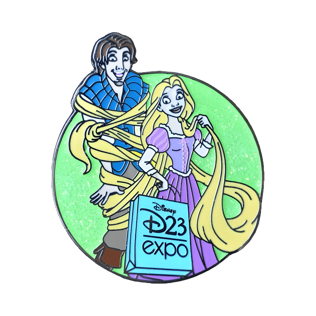 Rapunzel & Flynn with Shopping Bag Disney pin