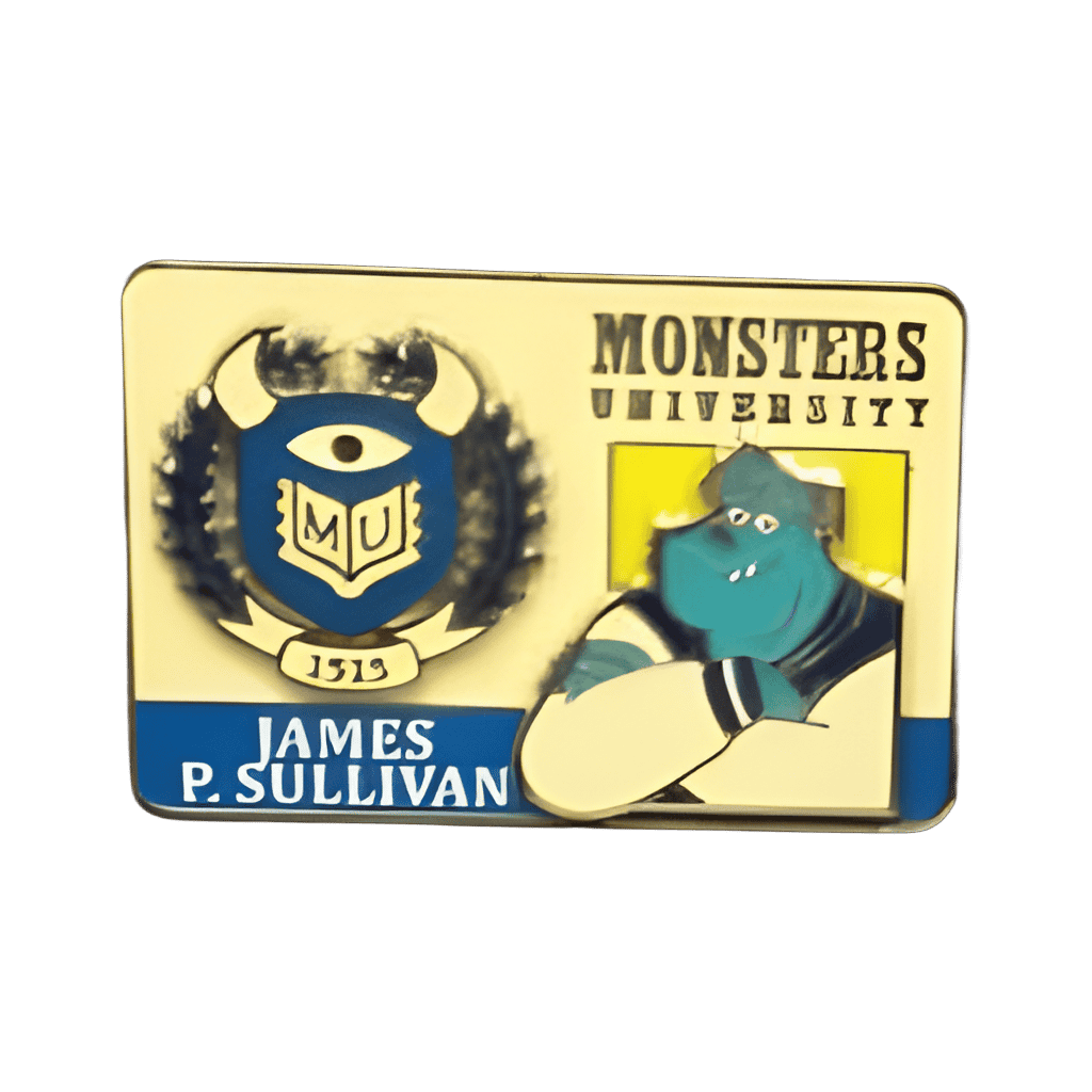 James P. Sullivan Monsters University ID Disney pin
