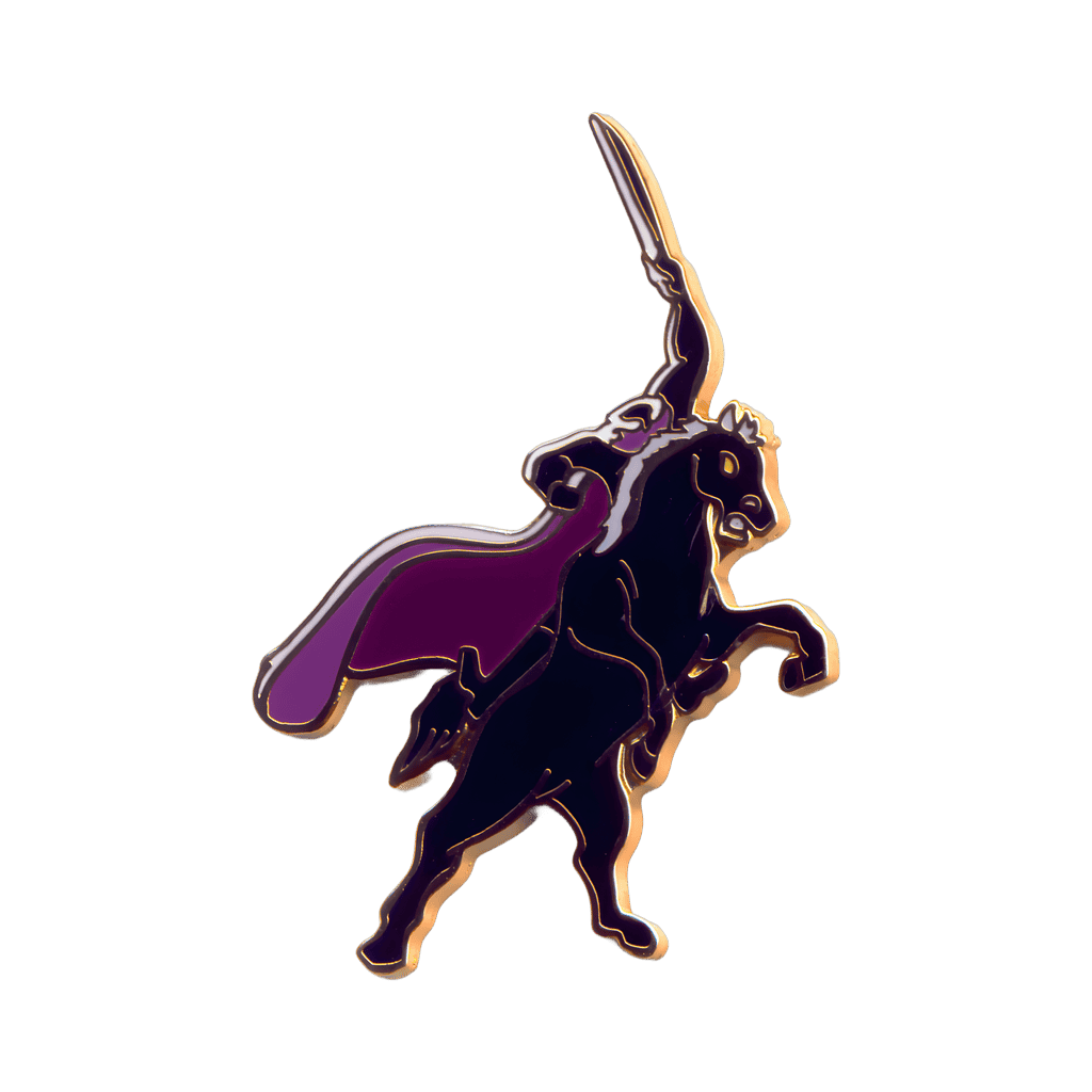 The Horseman atop Daredevil Disney pin