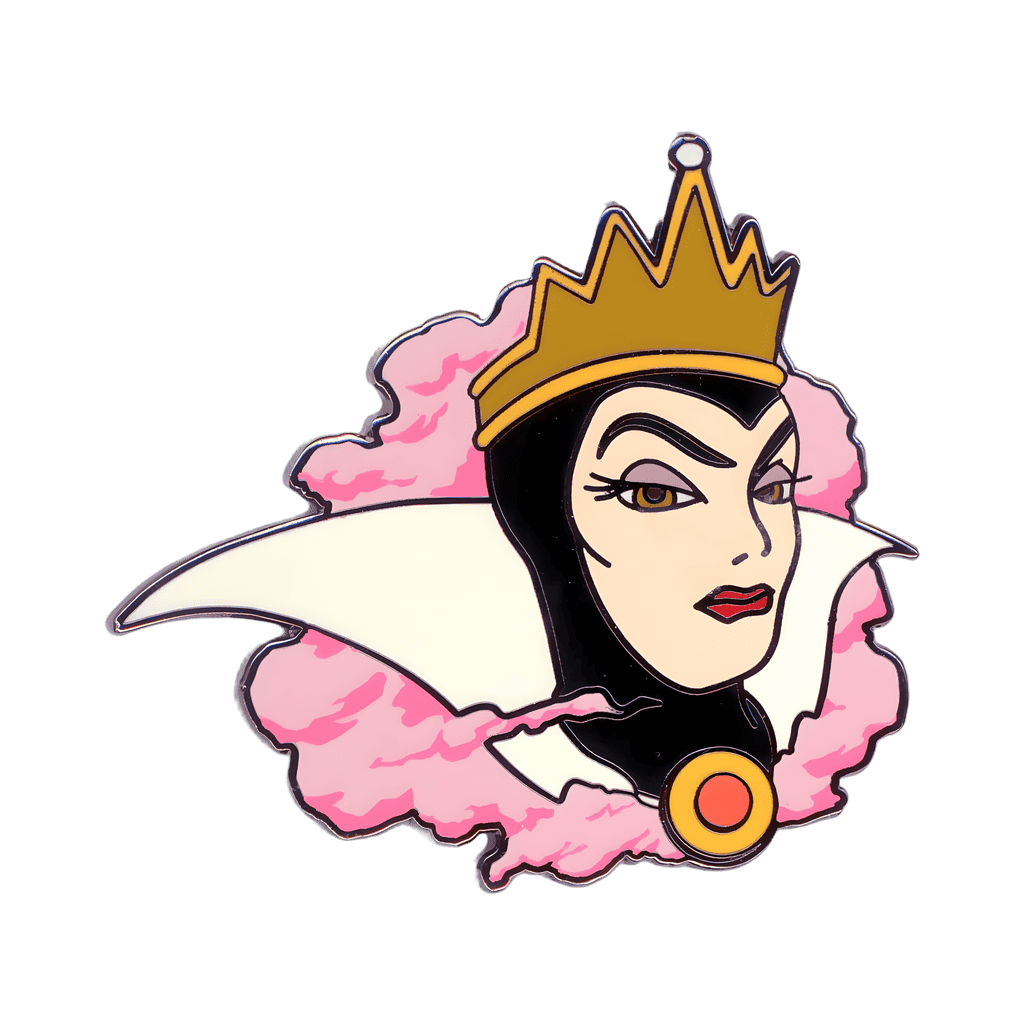 The Evil Queen in a Puff of Pink Smoke Disney pin