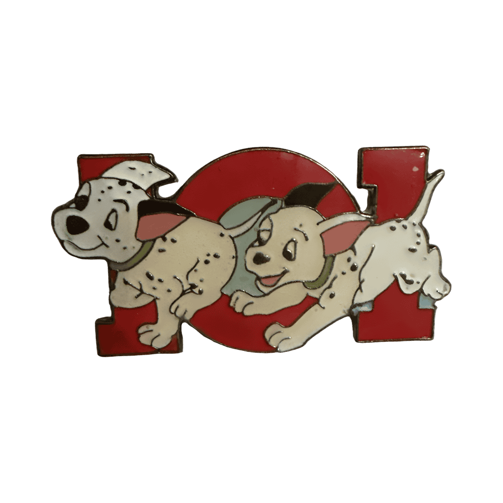 101 Dalmatians Puppies Running Disney pin