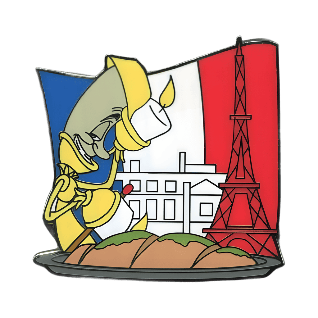 Lumiere in France Disney pin