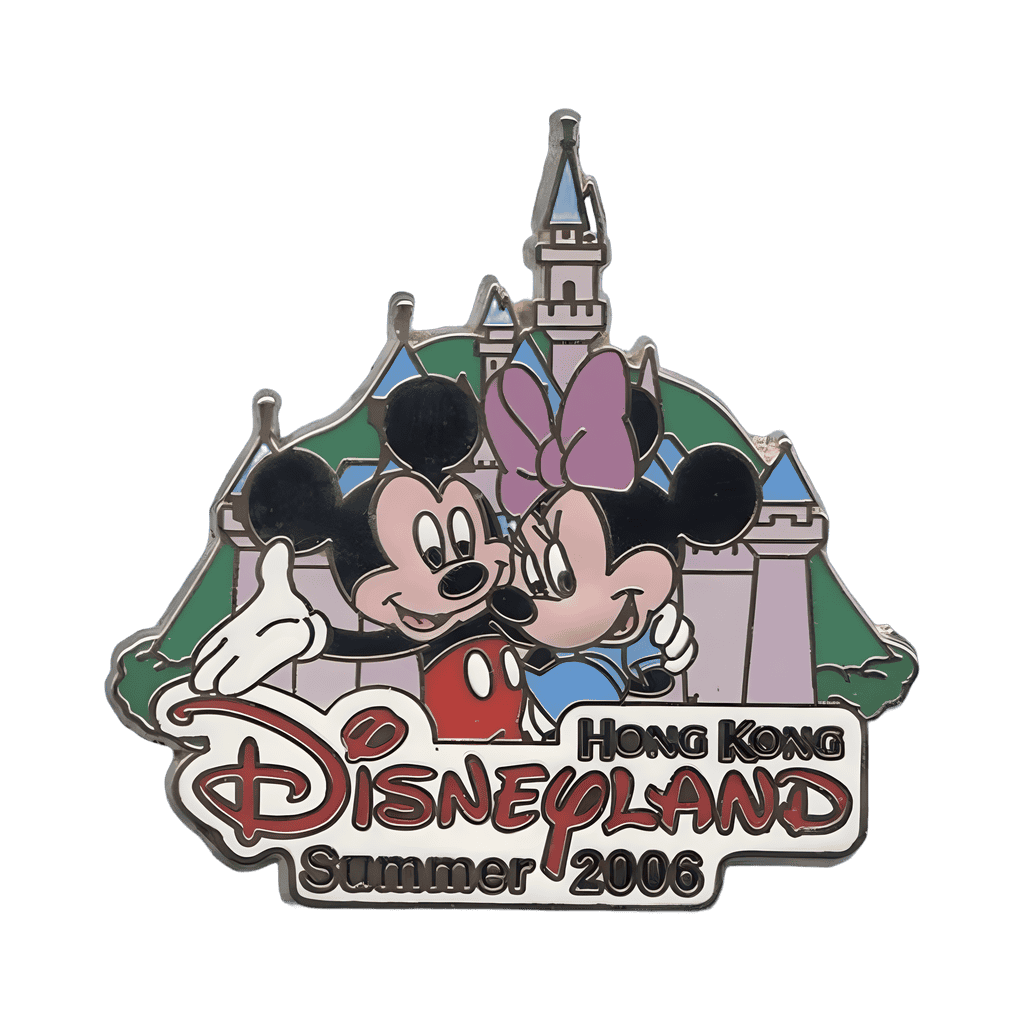 HKDL Summer 2006 - Mickey & Minnie with Castle Disney pin