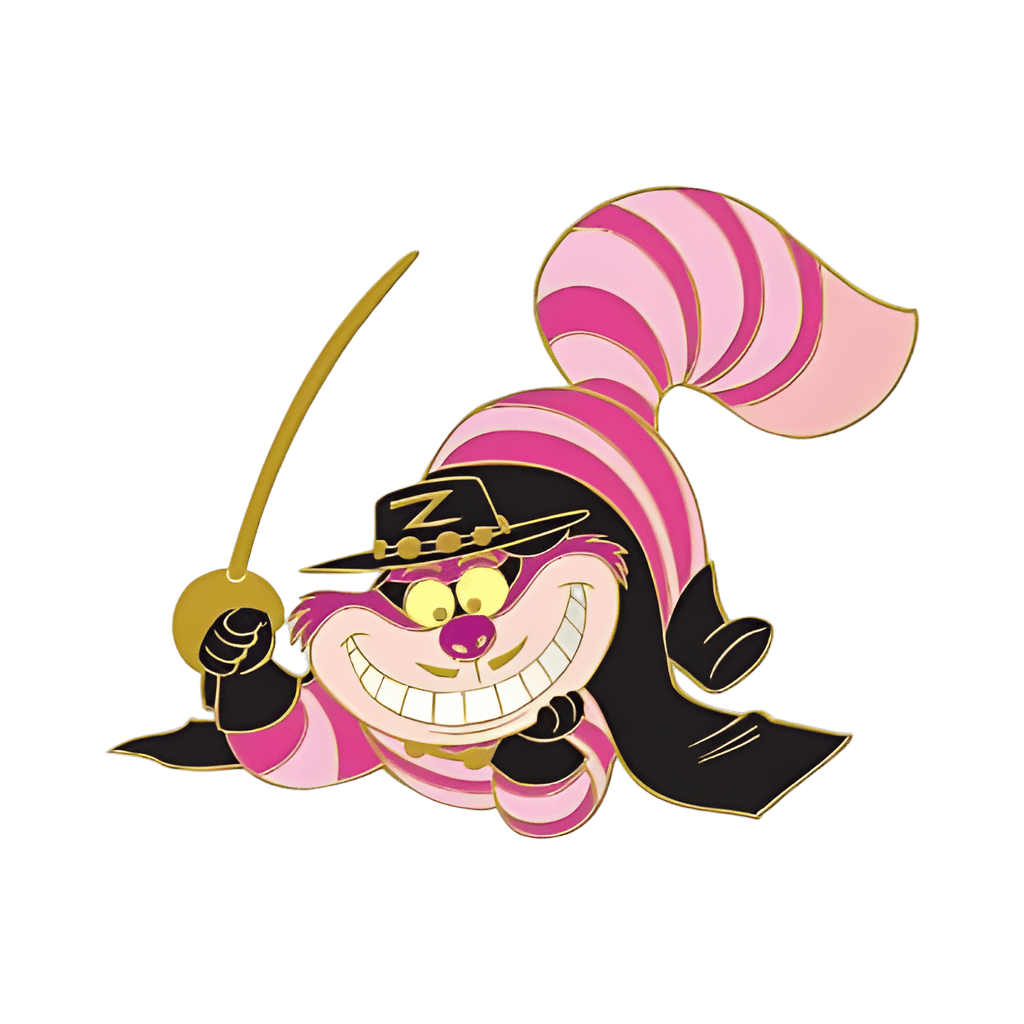 Cheshire Cat as Zorro Disney pin