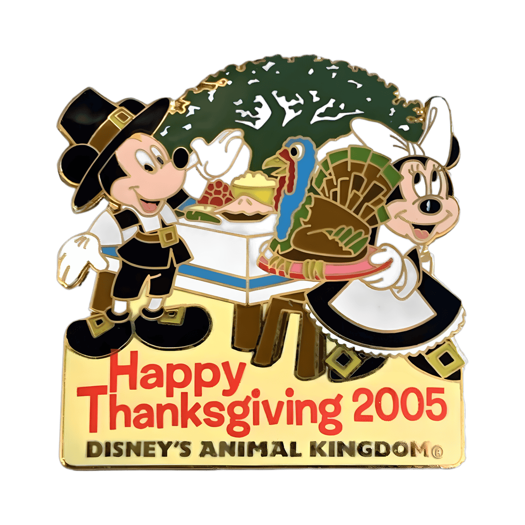 Happy Thanksgiving 2005 Animal Kingdom Mickey & Minnie Disney pin