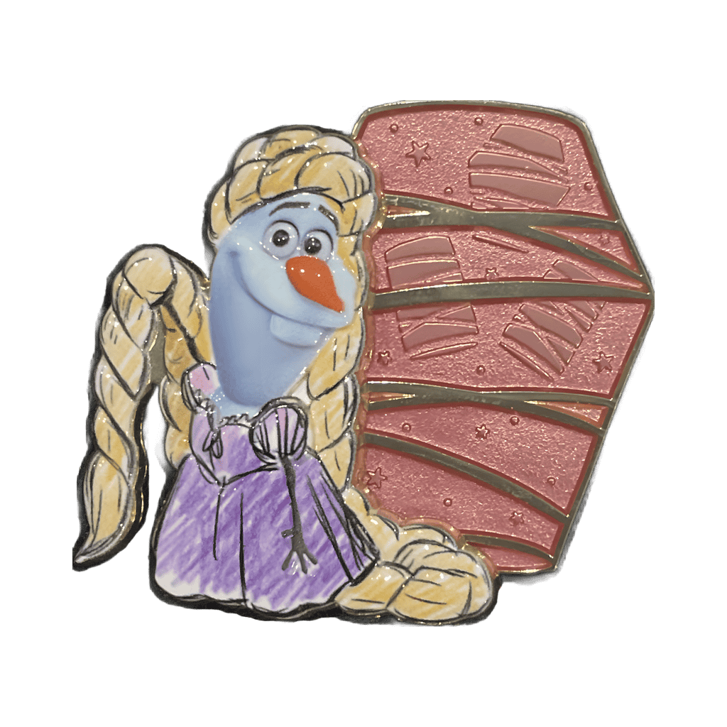 Olaf as Rapunzel Disney pin