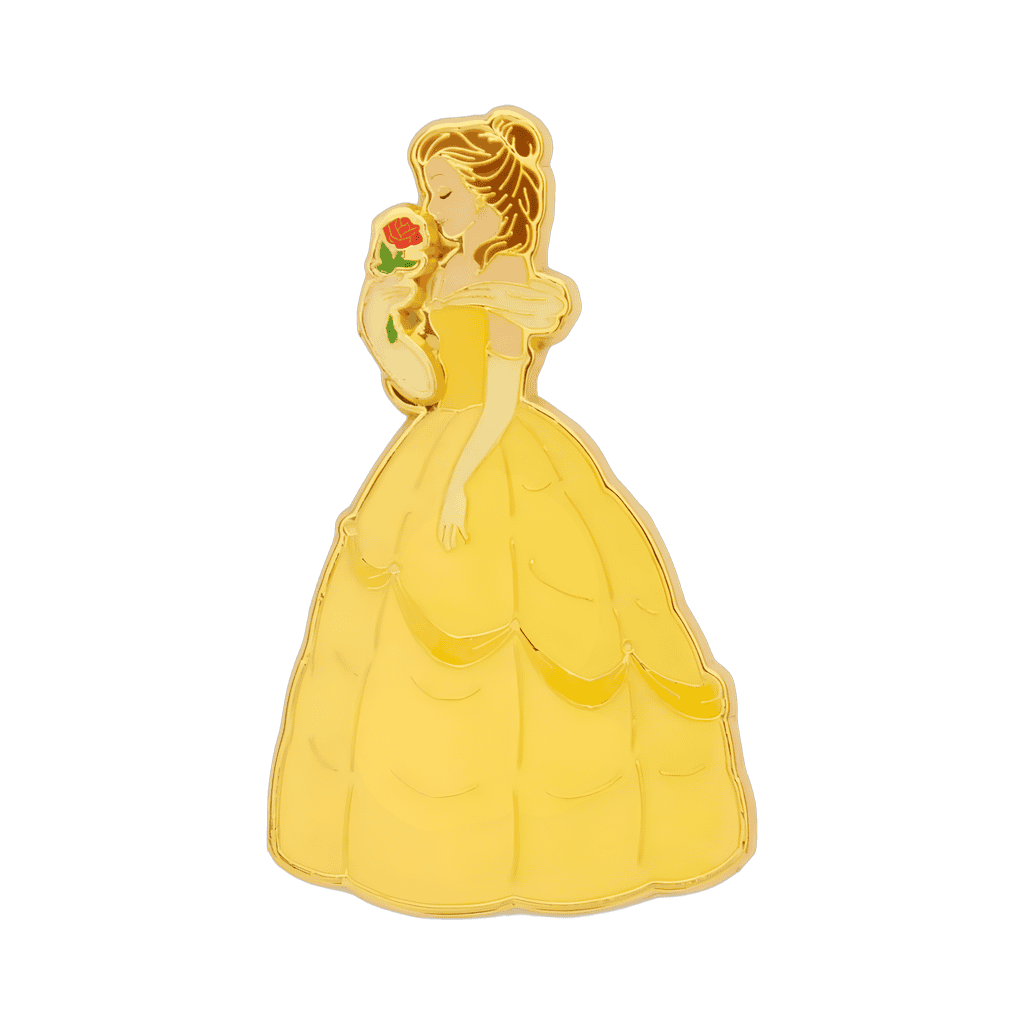Belle Moving Rose Disney pin
