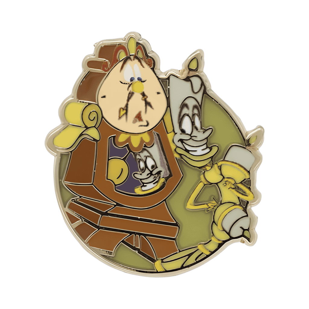 Lumiere and Cogsworth Disney pin
