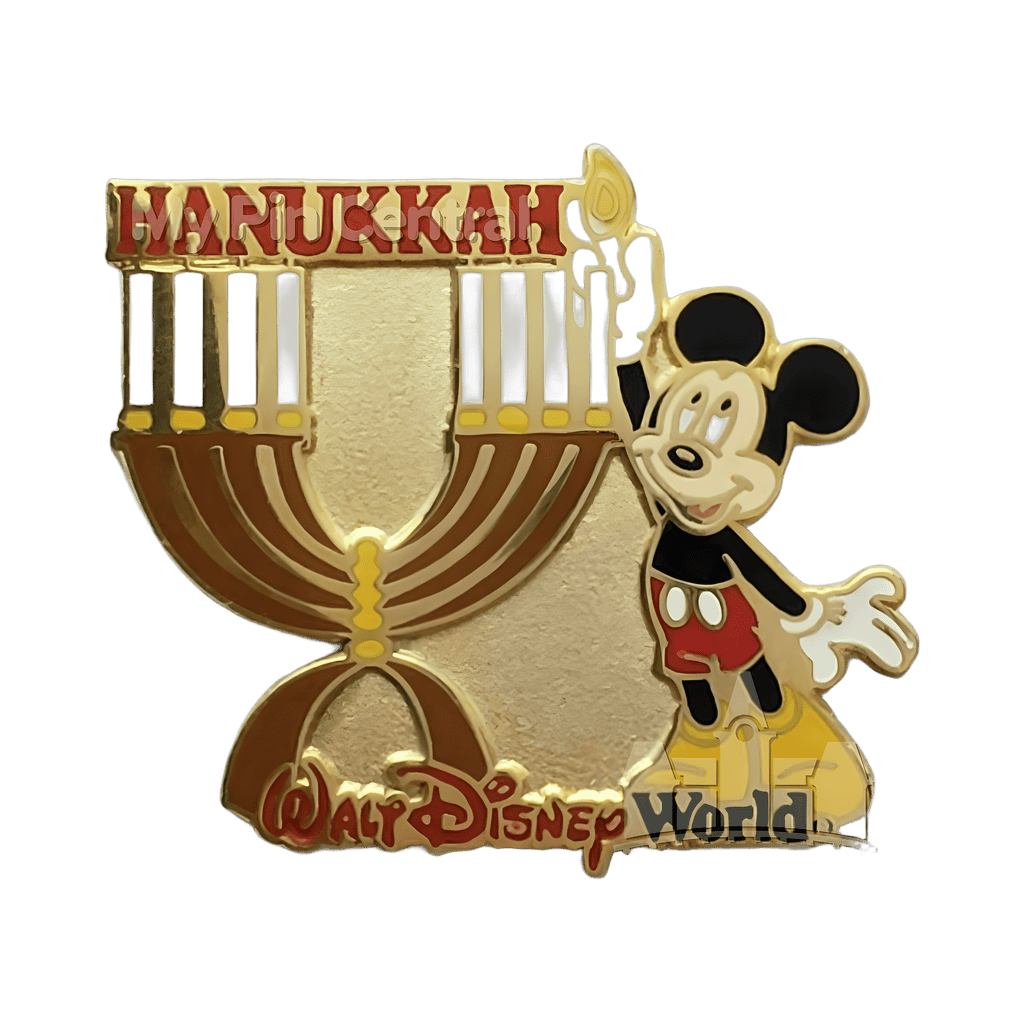 Mickey Lighting Menorah Disney pin