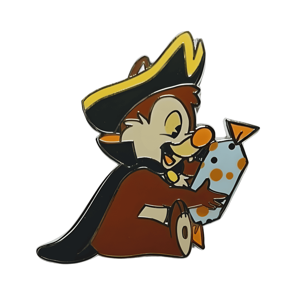 Chip & Dale Pirates with Candy Pin Set - Dale Disney pin