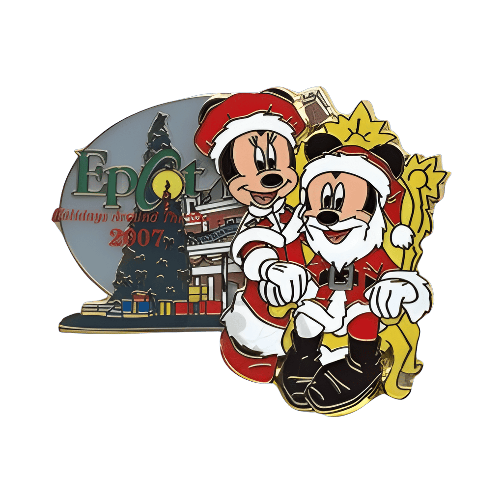 Mickey and Minnie as Santa and Mrs. Claus Disney pin