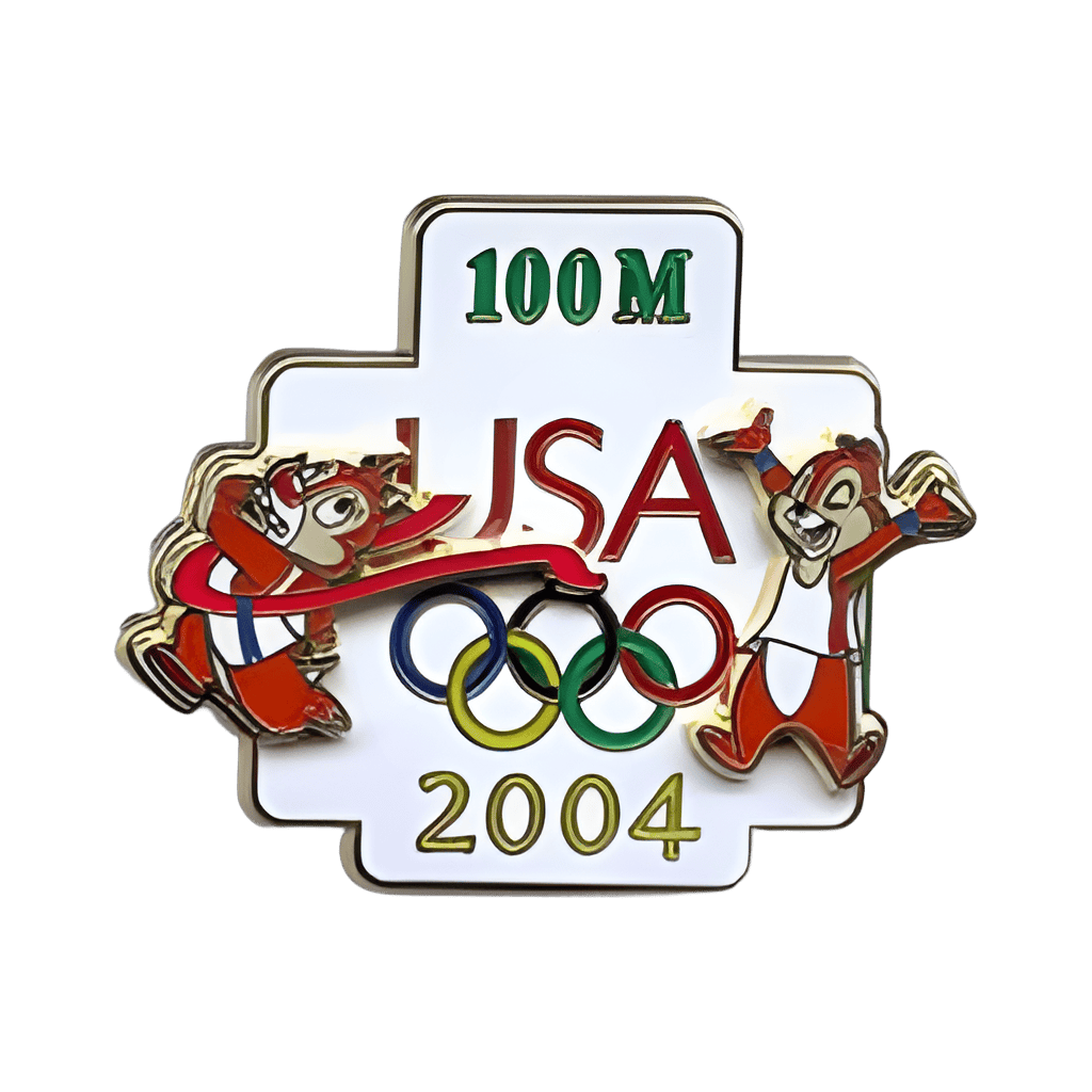 USA Olympic Chipmunks 100M Disney pin