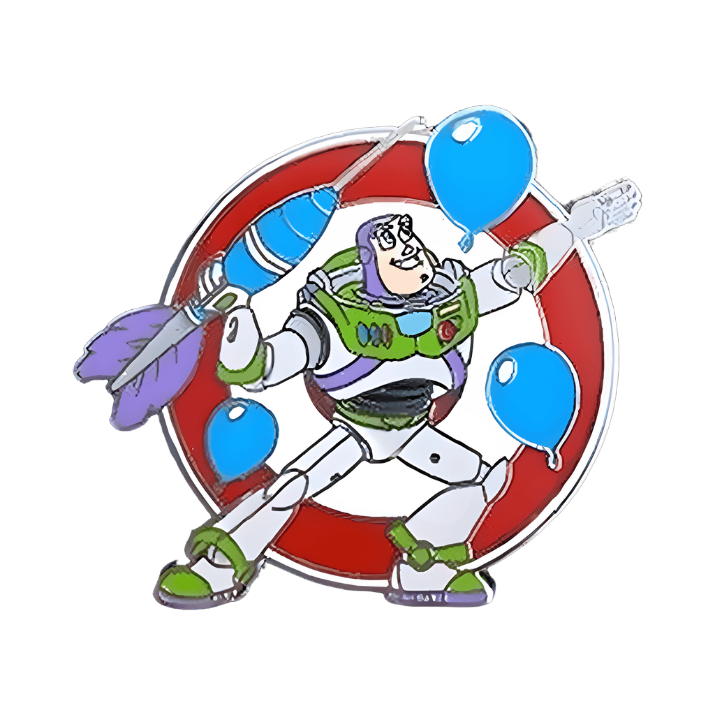 Buzz Lightyear Throwing Darts at Midway Mania Disney pin