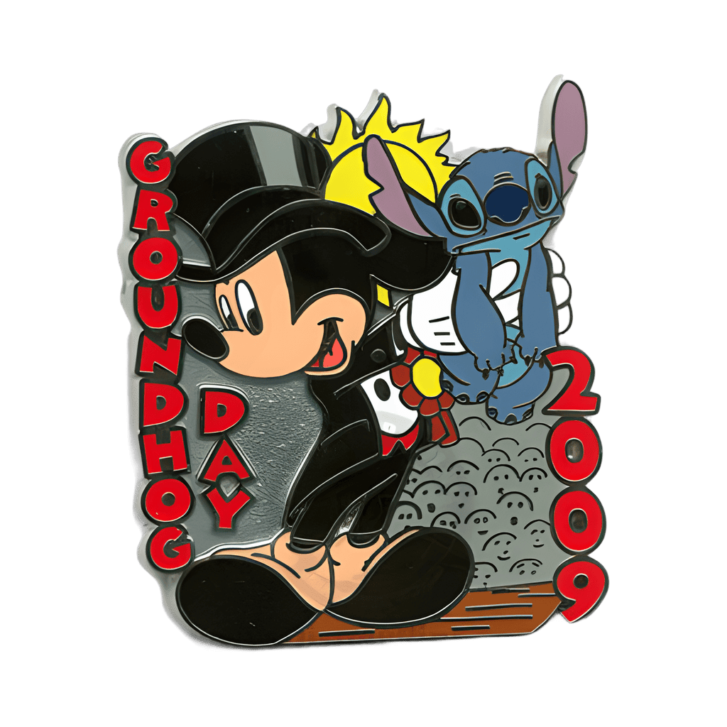Groundhog Day - Mickey Mouse and Stitch Disney pin