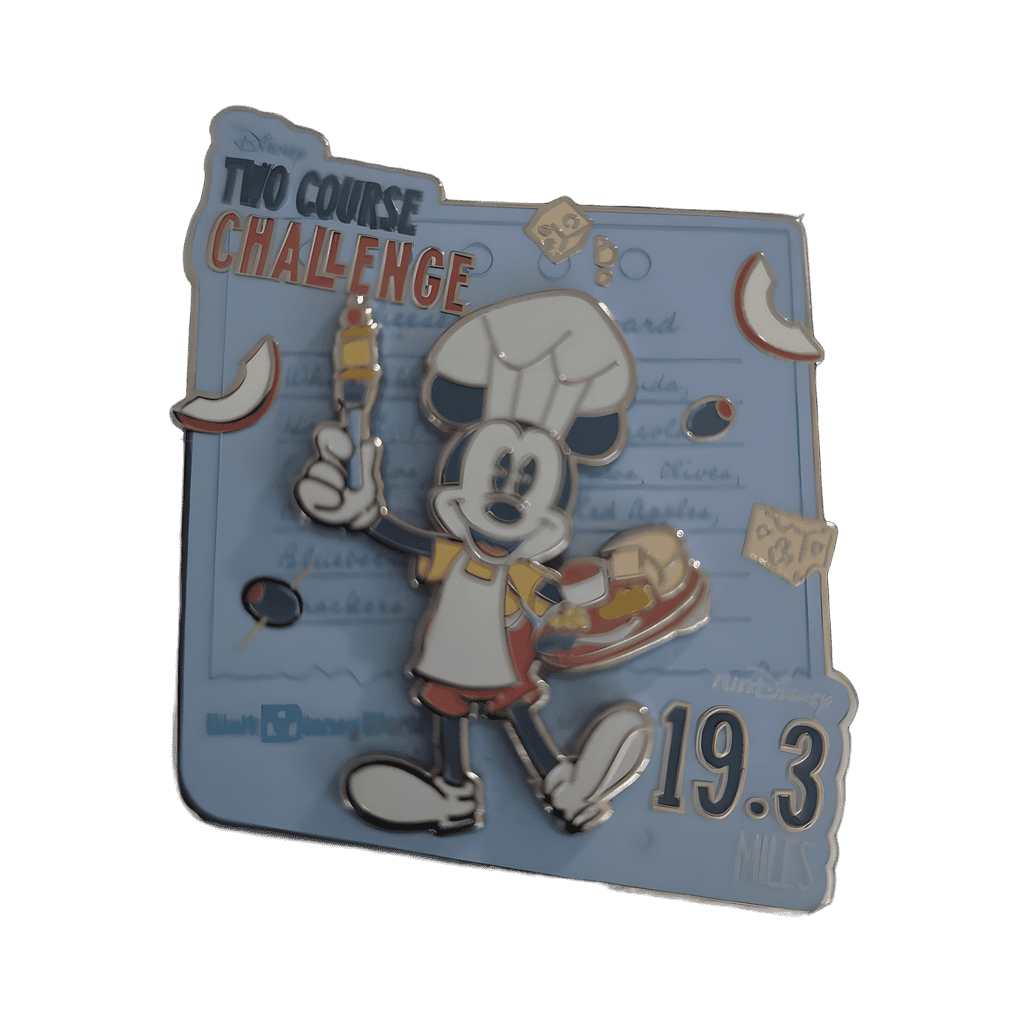 Mickey: Two Course Challenge: 19.3 Miles Disney pin