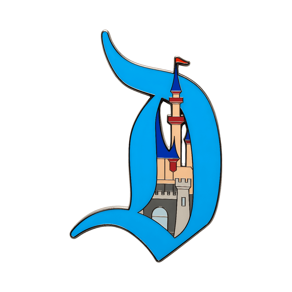 "D" Sleeping Beauty Castle Disney pin