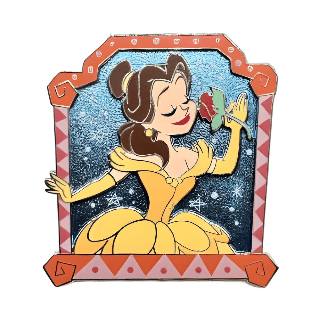Belle with Rose Disney pin