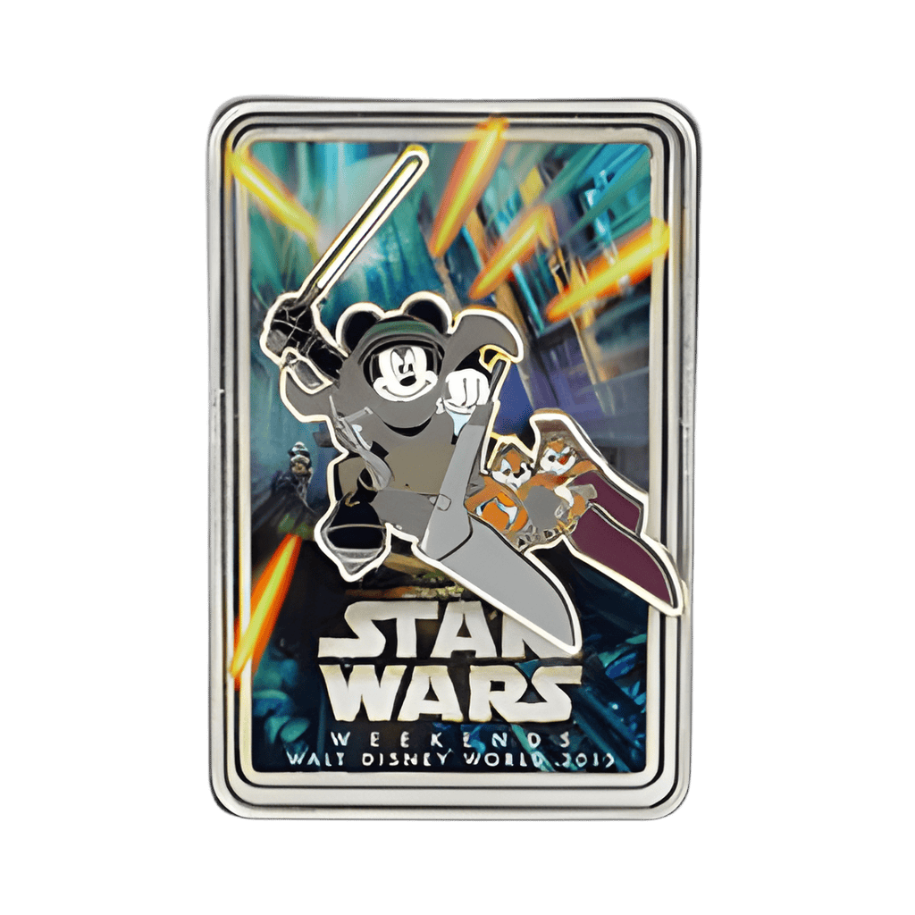Logo Pin - Mickey, Chip & Dale Riding a Speederbike Disney pin