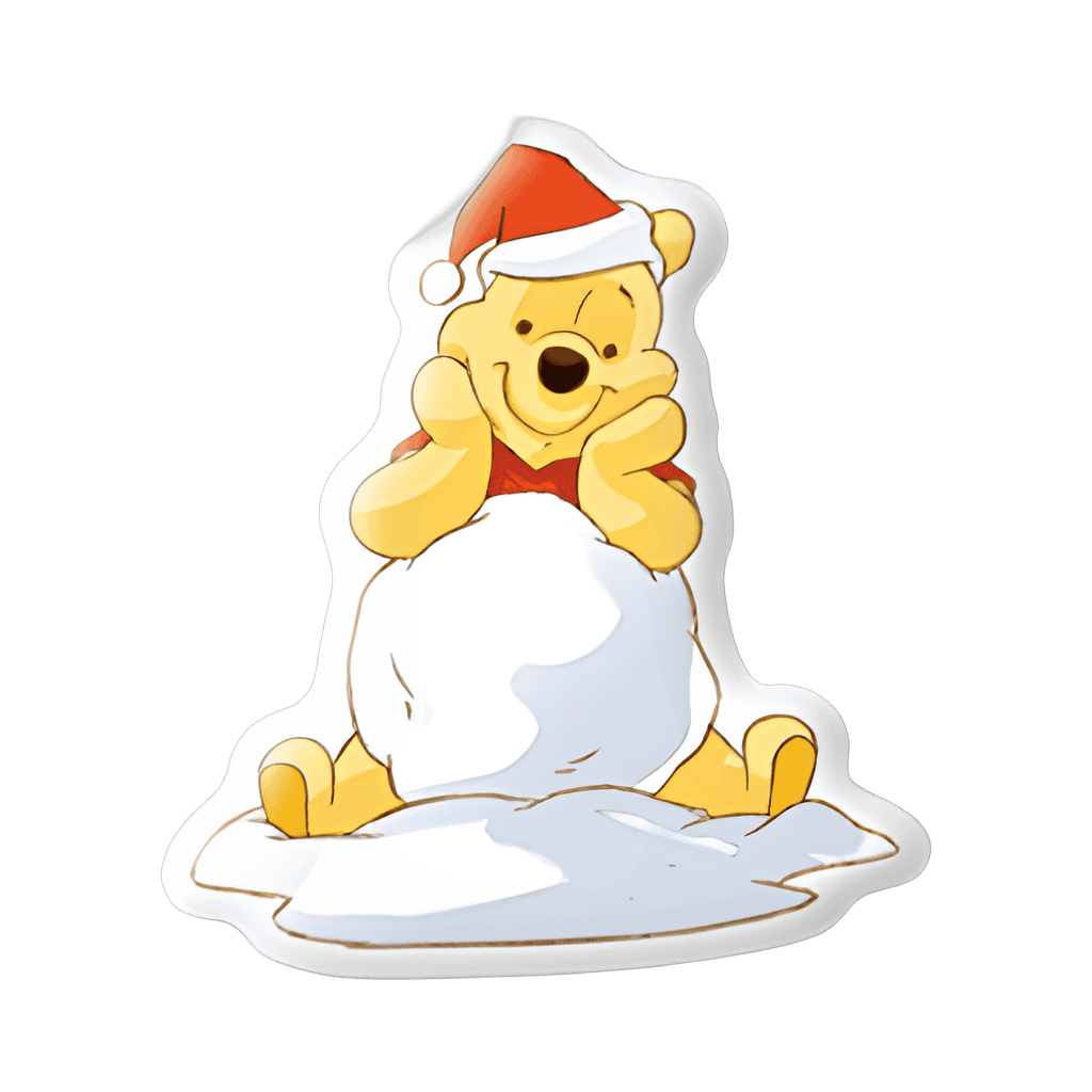 Pooh Bear Wearing Santa Hat Disney pin