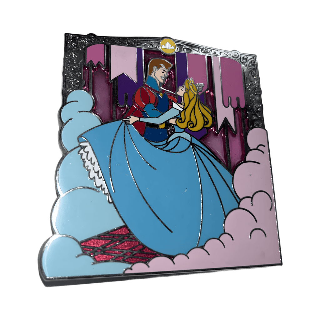 Version #2 - Prince Phillip and Princess Aurora in Blue Dress Disney pin