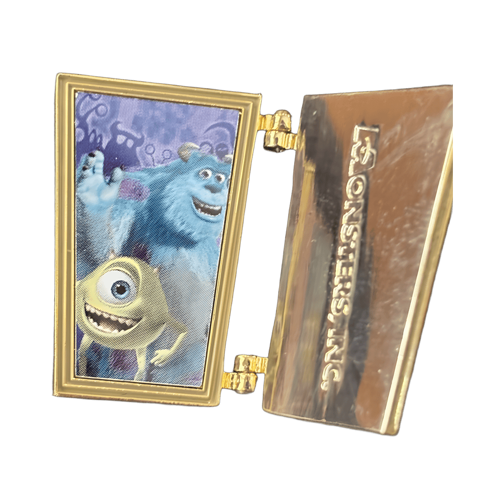 Green hinged door Disney pin