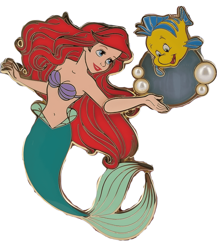 Ariel & Flounder Disney pin