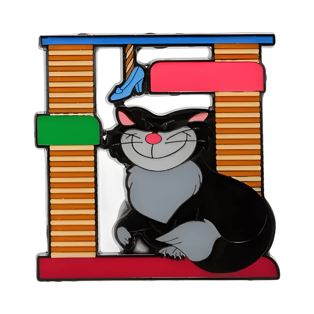 Lucifer on Cat Condo, Cat House Disney pin