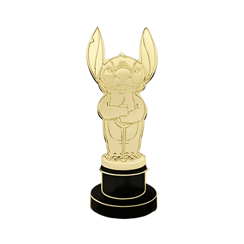 Stitch golden statuette Disney pin