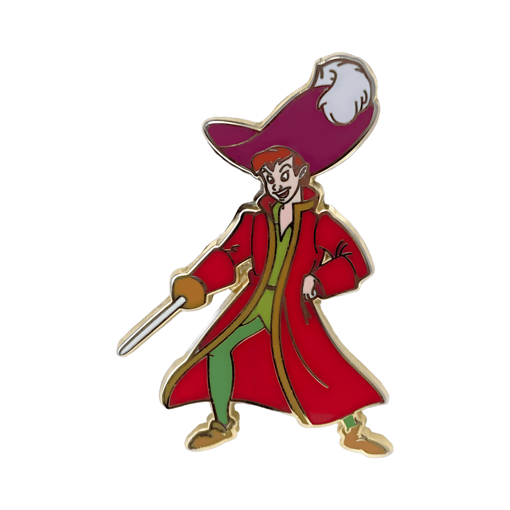 Peter Pan dressed as Captain Hook Disney pin