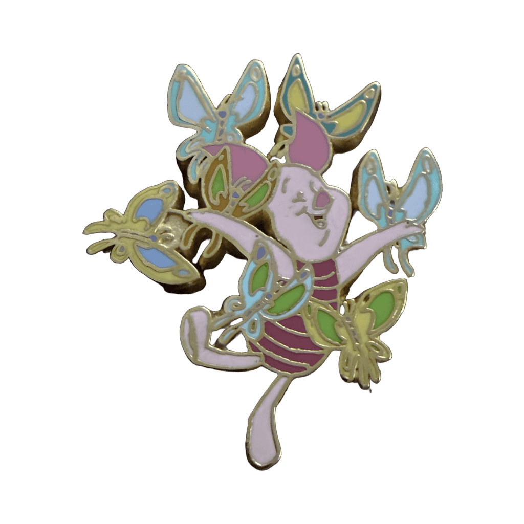 Piglet with Butterflies Disney pin