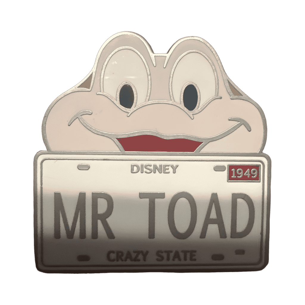 Mr. Toad License Plate Disney pin