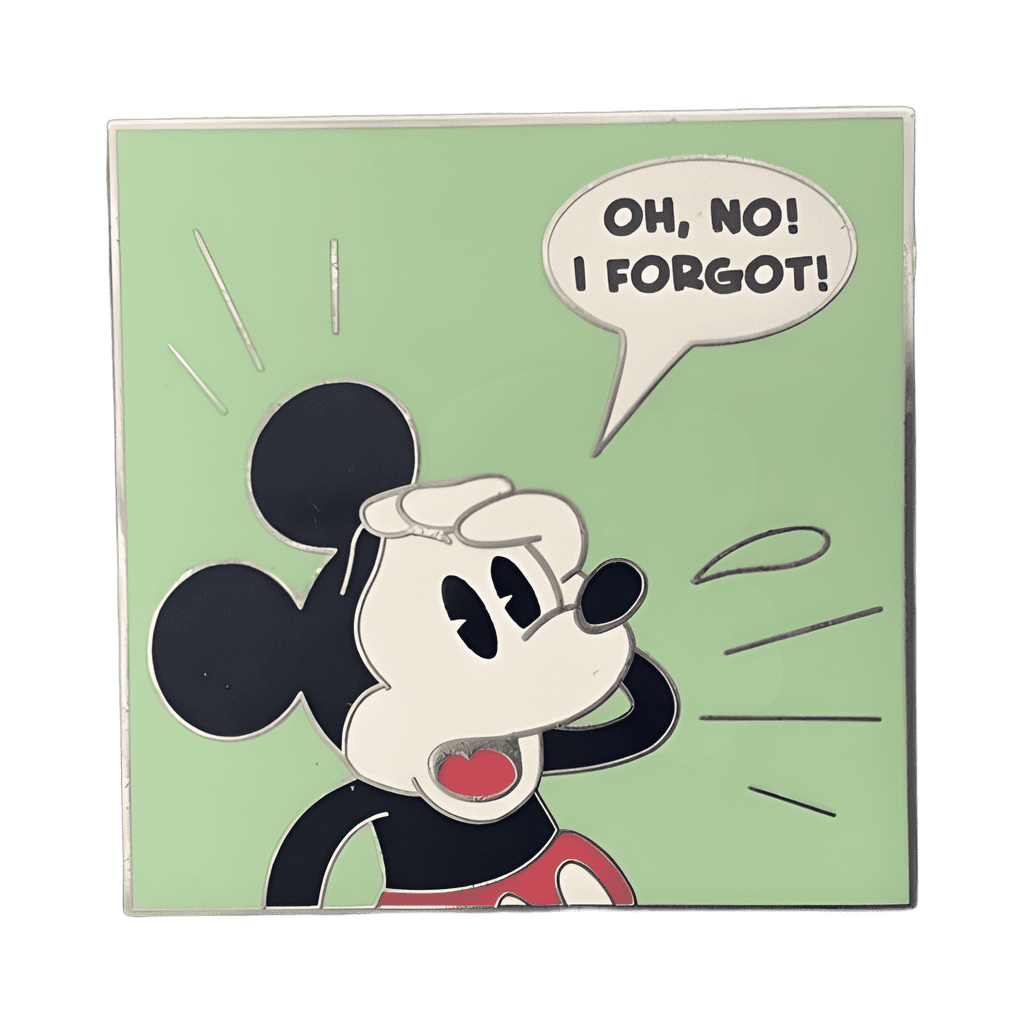 Mickey  - Oh No! I Forgot! Disney pin