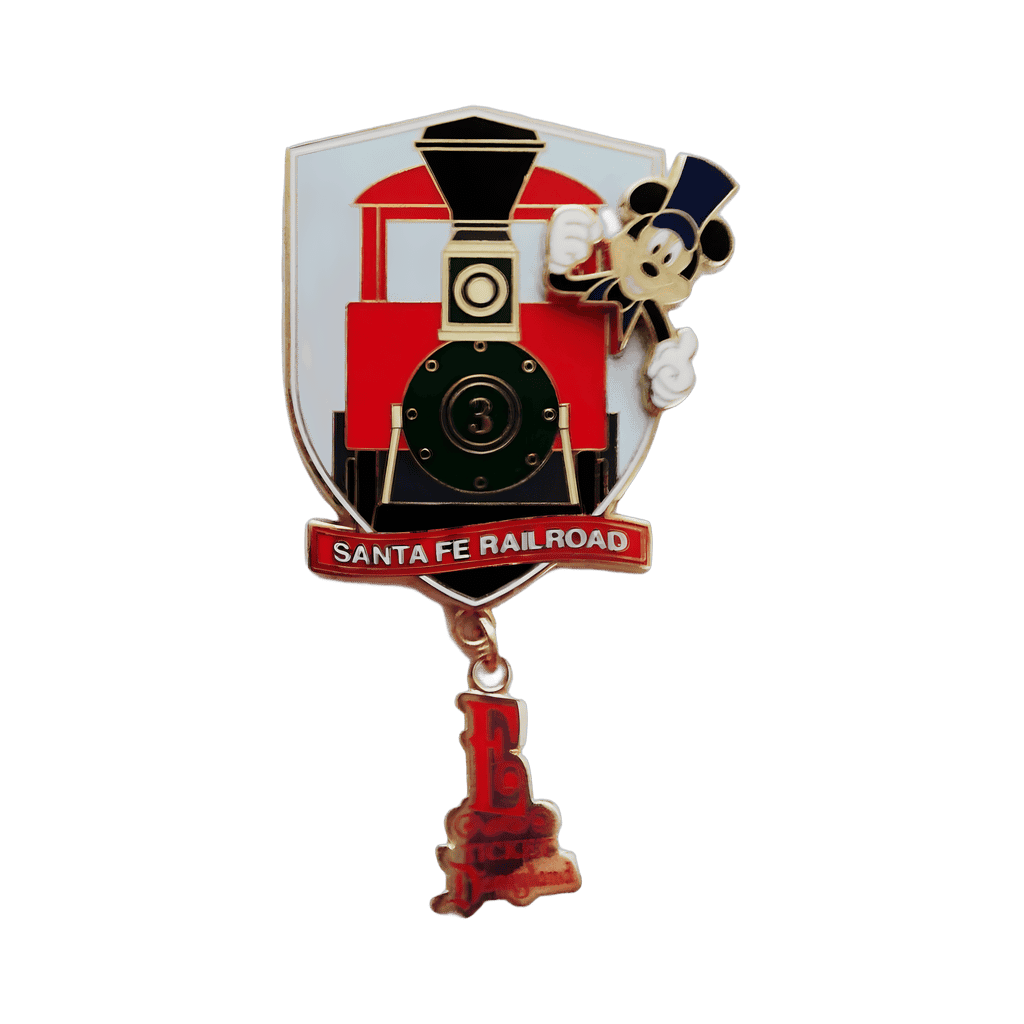Mickey Mouse Santa Fe Railroad Disney pin