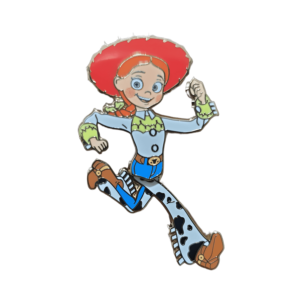 Jessie running Disney pin